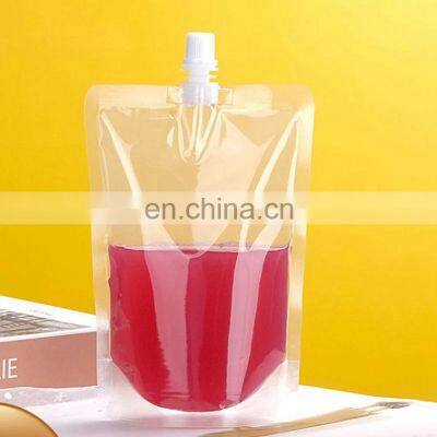 Big Capacity Custom Printed Leakproof Aluminum Foil Spout Pouch With Handle For Food Packaging