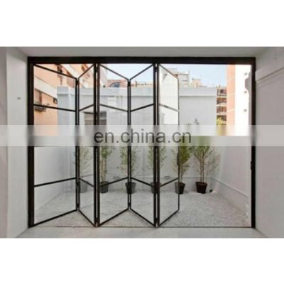 Sound/Heat Insulation Thermal Break UPVC Aluminum Bifold/Folding Patio Glass Doors for Personal Use