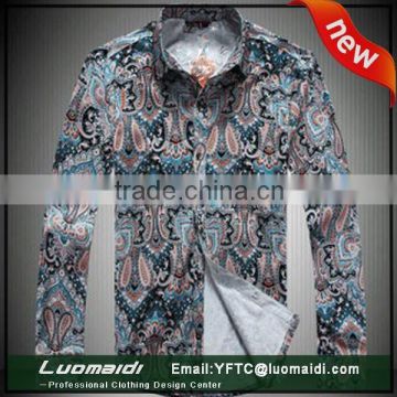 Accept mini order 2015 new Hawaiian style man shirt/top tailored dobby shirt/man shirt with cheap price