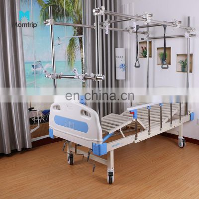 Manual 3 Crank Function Traction Physiotherapy  Orthopedic Bed For Fractures Patients