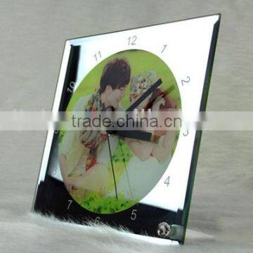 Blank tempered glass clock for sublimation/heat transfer Glass Clock