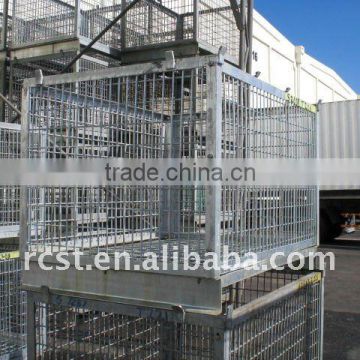 welded wire mesh container fish storage cage