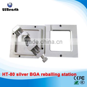 80*80mm Stencils Template holder jig, HT-80 silver BGA reballing station