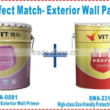 High adhesion exterior wall paint