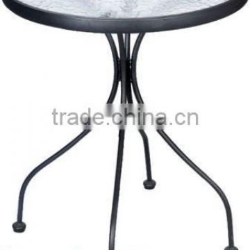 WK-019 Outdoor steel glass bistro table /outdoor table