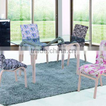2013 new trend M model plastic wood dining table