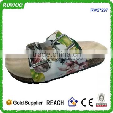 2015 new design good quality comfortable durable beach wholesale cork slippers