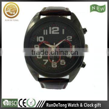 IP gun color carbon fiber dial men wrist watch