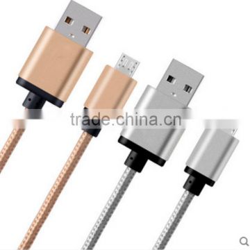 Braided Cable of micro or 8pin for samsung/HTC/iphone