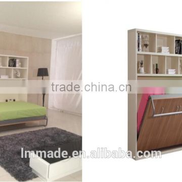 Modern design horizontal solid folding wall bed with office table( WB-04)