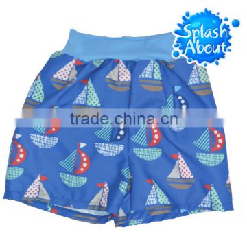 happy nappy suppliers number one 1mm Printed Nylon Elastane swimming diaper washable made in taiwan 0-6M Infant swimming trunks