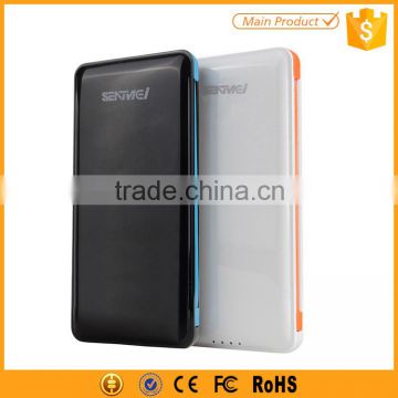 new products portable 6000mah smart power bank with cable