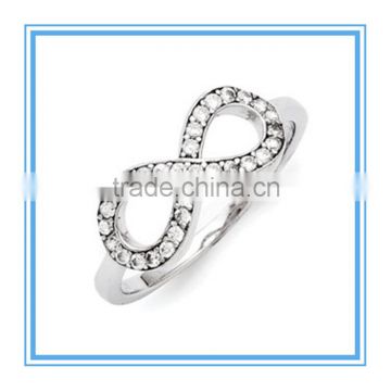 Infinity Rings - Silver CZ Infinity Ring