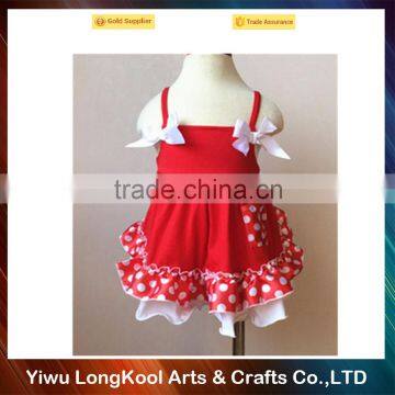 Red professional baby dress designs 2016 new model girl fancy tutu dress