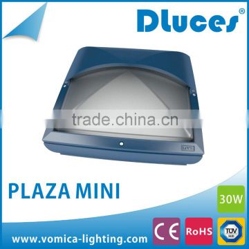 30W square aluminum housing with PC outdoor wall light fitting