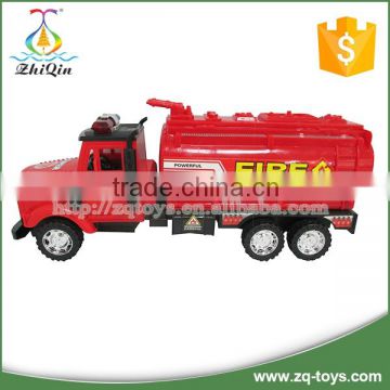 Friction plastic red fire engine toy