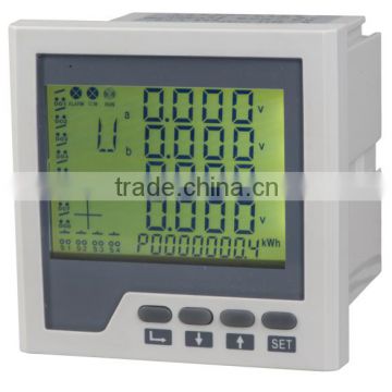 120*120 Three-phase harmonic filter multifunction power meter with analog output