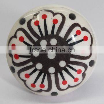 Flower series Custom Image Printed Resin Knobs for Drawer - ready to use