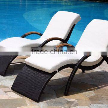 Poly Rattan Sunbed for beach sea