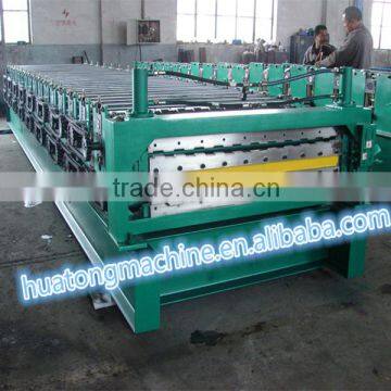 Steel roofing tile Double layer steel wall tile making machine