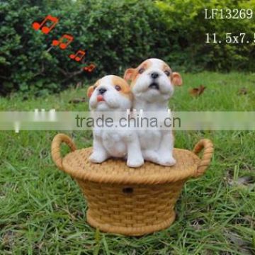 Sensor singing small dog puppies home decoration for sale