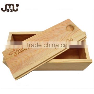 handmade pine wood slide open box