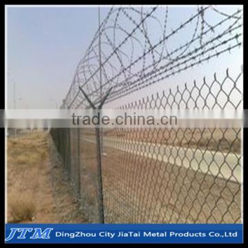 (17 years factory)Pvc coated airport security fence/Chain link mesh airport fence