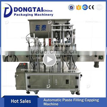 Automatic Granular Type Hot Pepper Sauce Filling Capping Machine