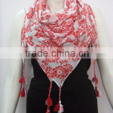 Latest printed cotton scarf 2015