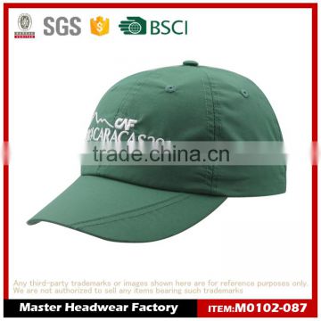 customize 100% nylon cool cured sports cap