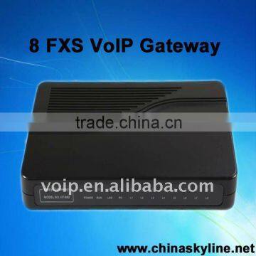 Hot sale!8 fxs voip gateway,HT882,support sip and H.323