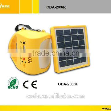 solar powered lantern with Li-ion battery