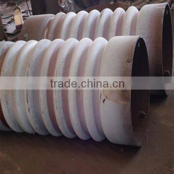 hot forming steel corrugated flue pipe furnace for industry boiler