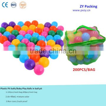 6cm 200pcs Colorful Non Toxic Crush Proof Baby play ball ball pit balls in Ball pit