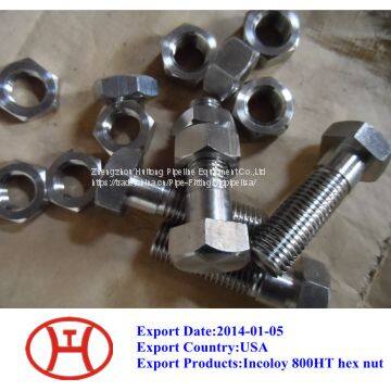 Incoloy 800HT hex nut