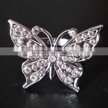 rhinestones butterfly napkin ring