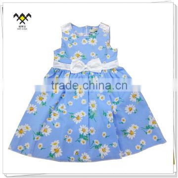 high quality new designs kids sunflower fashion fancy dress