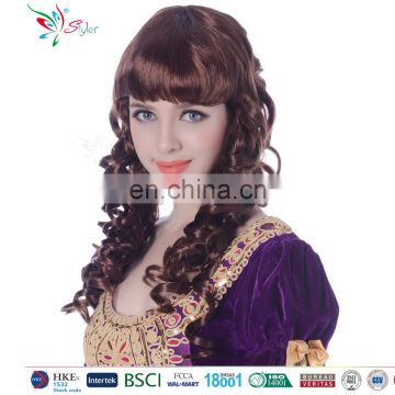 Styler Brand wholesale cheap full face women party wig synthetic curly wig