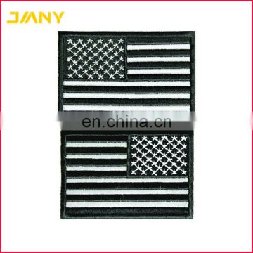 Custom Black White and Reflective American Flag Patch