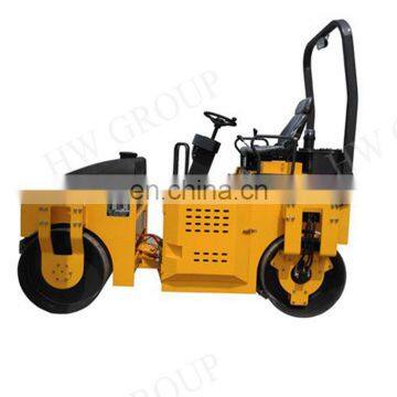 Self-propelled vibratory road roller hydraulic double drums road roller compactor
