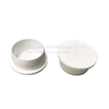 White color plastic 12mm snap in locking hole plug