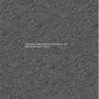 GKBM Greenpy SY-S3015 4mm Eco-Friendly Waterproof Click Black Rock Stone Plastic Composite SPC Flooring for Hotel