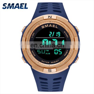 SMAEL 1915 Sport Watches Waterproof Led Digital Clock Back Light Alarm Clock Week Display Stopwatch Wristwatches Digital Watch