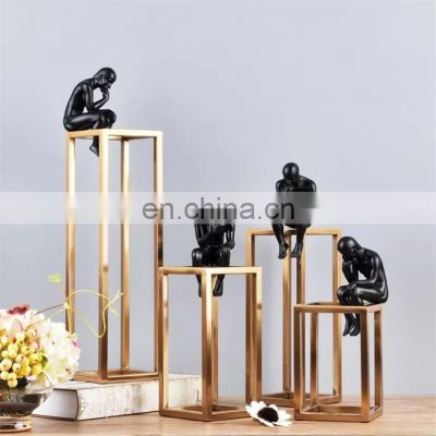 Mini Table Abstract Modern Resin Home Metal Gift Showpieces For Office Home Decoration