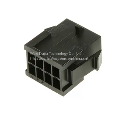 Micro-Fit 3.0 Plug Housing Dual Row 8 Circuits UL 94V-0 Panel Mount Ears Low-Halogen Black 430200800