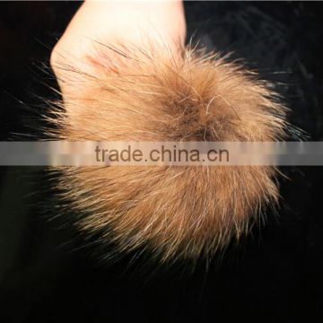 Handmade Fur Ball Real Raccoon Fur Balls Fur Pompoms For Women Winter Hat And Cap