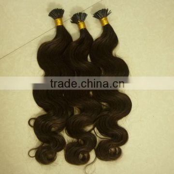 top selling and best quality double drawn stick tip russian hair extension