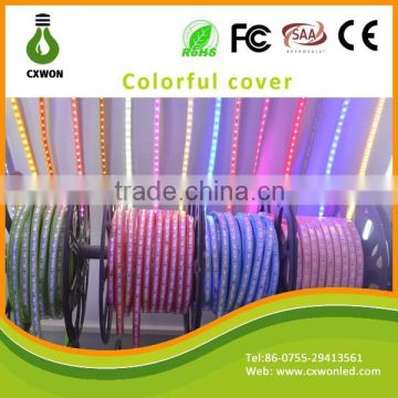 Flexible led strip lights 220v 5050 led strip colorful cover waterproof soft AC 110v 220v led strip