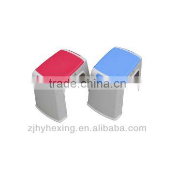 Square plastic portable household stool