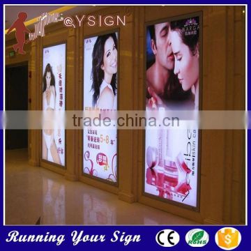 Esay to install different color slim advertising light box